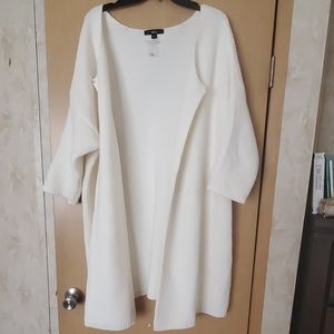 Ellos Plus Size Long sleeve Ivory cardigan Size 1x